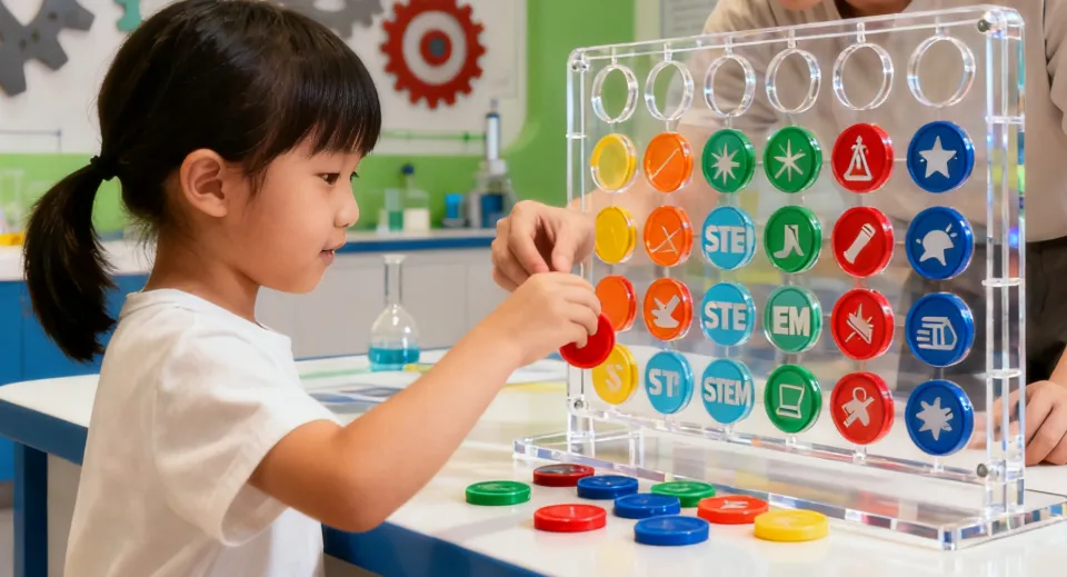 Acrylic connect 4 game